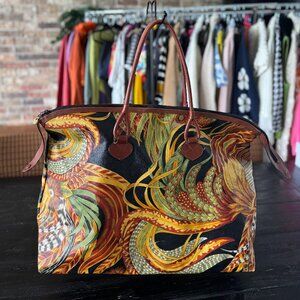 Salvatore Ferragamo Tropical Pattern Tote Bag
